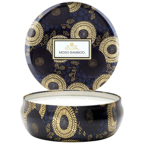 Voluspa - Bougie - 3 Wick Tin Moso Bamboo - Photo 1